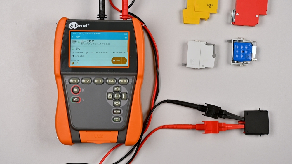 Checking surge protective devices with Sonel-MIC-2511