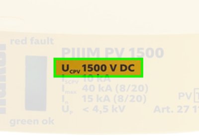Solar PV UcPV Voltages
